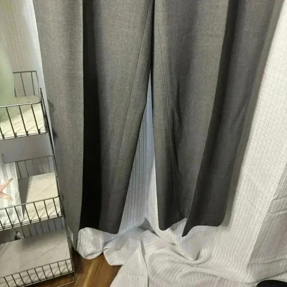 NEW Talbots Women’s 12P Wool Blend Dark Gray Heritage Wide Leg Pants Trousers - Picture 3 of 13